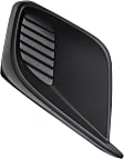 Front, Driver Side Fog Light Cover, Textured Black