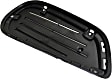 Front, Driver Side Fog Light Cover, Textured Black