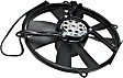 A/C Condenser Fan, Passenger Side, Fan Blade and Motor, Condenser Mounted