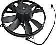 A/C Condenser Fan, Passenger Side, Fan Blade and Motor, Condenser Mounted