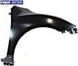 2010-2013 Mazda 3 - Front, Passenger Side Fender, Without Turn Signal Light Hole, Without Stone Guard Provision, Hatchback, CAPA CERTIFIED