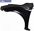 Front, Driver Side Fender, Without Turn Signal Light Hole, Without Stone Guard Provision, Hatchback, CAPA CERTIFIED