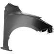 Front, Passenger Side Fender, Without Turn Signal Light Hole, Hatchback (With Stone Guard Provision)/Sedan, CAPA CERTIFIED