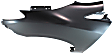 Front, Driver Side Fender, Without Rocker Molding Holes