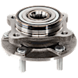 Front, Driver or Passenger Side Wheel Hub, with Bearing, AWD