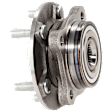 Front, Driver or Passenger Side Wheel Hub, with Bearing, AWD