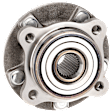Front, Driver or Passenger Side Wheel Hub, with Bearing, AWD