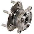 Rear, Driver or Passenger Side Wheel Hub, With Bearing, 5 x 4.5 in. Bolt Pattern, 6 Cyl., 3.8L Engine