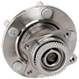Rear, Driver or Passenger Side Wheel Hub, with Bearing, 4-Wheel ABS