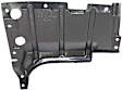 Driver Side Engine Splash Shield, Engine Under Cover, Center Section