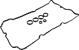 Valve Cover Gasket, 4 Cyl., 1.6L Engine, Rubber Material, Includes Spark Plug Tube Seals