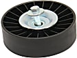 Accessory Belt Idler Pulley, 4 Cyl., 1.8L Engine, Thermoplastic, Serpentine, Flat, 3.54 In. Outside Diameter