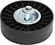 Accessory Belt Idler Pulley, 4 Cyl., 1.8L Engine, Thermoplastic, Serpentine, Flat, 3.54 In. Outside Diameter