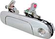 Front, Driver Side Chrome Exterior Door Handle, With Key Hole