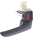 Front or Rear, Passenger Side Interior Door Handle, Black, With Door Lock Button
