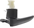 Front or Rear, Driver Side Interior Door Handle, Black, With Door Lock Button