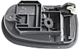 Front Or Rear, Passenger Side Gray Interior Door Handle, Without Door Lock Hole