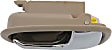 1993-1997 Mazda 626 - Front Or Rear, Passenger Side Beige bezel with chrome lever Interior Door Handle, Without Door Lock Hole