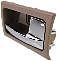 Front or Rear, Passenger Side Interior Door Handle, Brown Bezel with Chrome Lever, Without Door Lock Hole, 8 Cyl., 4.6L Engine