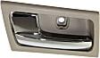 2003-2011 Mercury Grand Marquis - Front or Rear, Driver Side Interior Door Handle, Gray Bezel with Chrome Lever, Without Door Lock Hole, 8 Cyl., 4.6L Engine