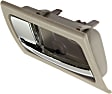 2003-2011 Mercury Grand Marquis - Front or Rear, Driver Side Interior Door Handle, Gray Bezel with Chrome Lever, Without Door Lock Hole, 8 Cyl., 4.6L Engine