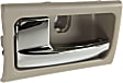 2003-2011 Mercury Grand Marquis - Front or Rear, Driver Side Interior Door Handle, Gray Bezel with Chrome Lever, Without Door Lock Hole, 8 Cyl., 4.6L Engine