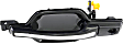 Front, Driver Side Smooth Black Exterior Door Handle, With Key Hole, Sport Utility