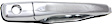 Front, Passenger Side Chrome Exterior Door Handle, With Key Hole