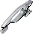 Front, Passenger Side Chrome Exterior Door Handle, With Key Hole