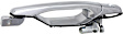 Front, Passenger Side Chrome Exterior Door Handle, With Key Hole