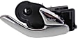 Front Or Rear, Passenger Side Chrome Interior Door Handle