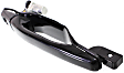 Front, Passenger Side Smooth Black Exterior Door Handle, With Key Hole