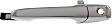 2007-2012 Mazda CX-7 - Front, Driver Side Chrome Exterior Door Handle, With Key Hole