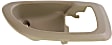 Front or Rear, Passenger Side, Interior, Door Handle Trim, Plastic, Beige