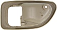 Front or Rear, Passenger Side, Interior, Door Handle Trim, Plastic, Beige