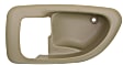 Front or Rear, Driver Side, Interior, Door Handle Trim, Plastic, Beige
