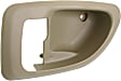 Front or Rear, Driver Side, Interior, Door Handle Trim, Plastic, Beige