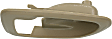 Front or Rear, Driver Side, Interior, Door Handle Trim, Plastic, Beige