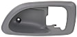 Front or Rear, Driver Side, Interior, Door Handle Trim, Plastic, Gray