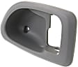Front or Rear, Driver Side, Interior, Door Handle Trim, Plastic, Gray