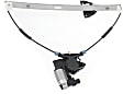 Front, Passenger Side Window Regulator, Power, With 2-Prong Connector