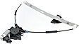 Front, Passenger Side Window Regulator, Power, With 2-Prong Connector