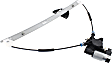 Front, Passenger Side Window Regulator, Power, With 2-Prong Connector
