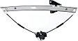 Front, Passenger Side Window Regulator, Power, With 2-Prong Connector