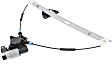 Front, Driver Side Window Regulator, Power, With 2-Prong Connector