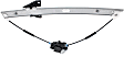 Front, Driver Side Window Regulator, Power, With 2-Prong Connector