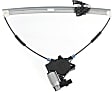 Front, Driver Side Window Regulator, Power, With 2-Prong Connector