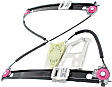 Front, Driver Side Power Window Regulator, Without Motor