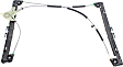 Front, Passenger Side Power Window Regulator, Without Motor