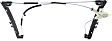 Front, Driver Side Power Window Regulator, Without Motor